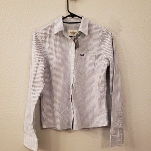 NWT ABERCROMBIE & FITCH STRIPED DRESS SHIRT